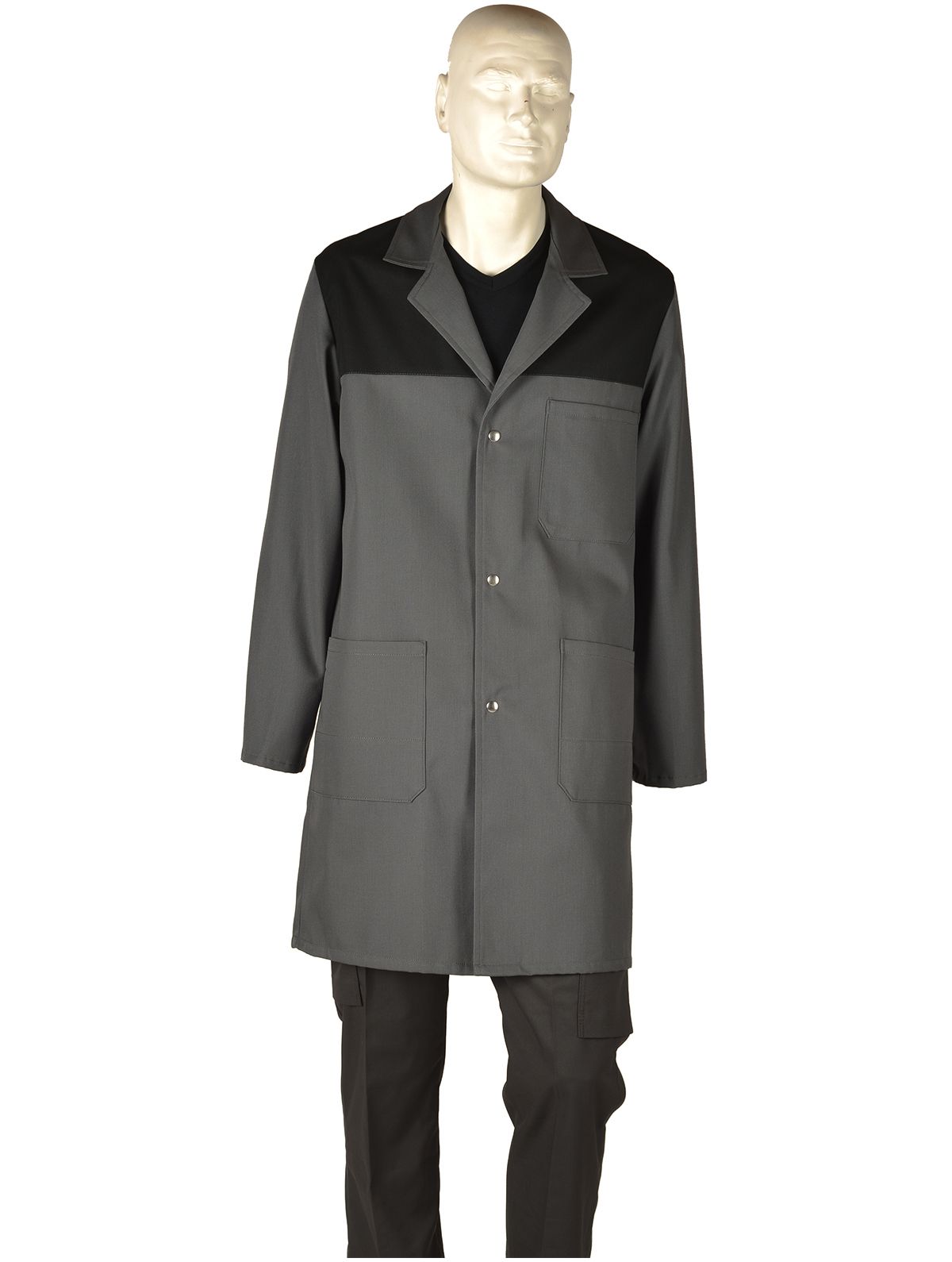 Mantel Kurzform zweifarbig