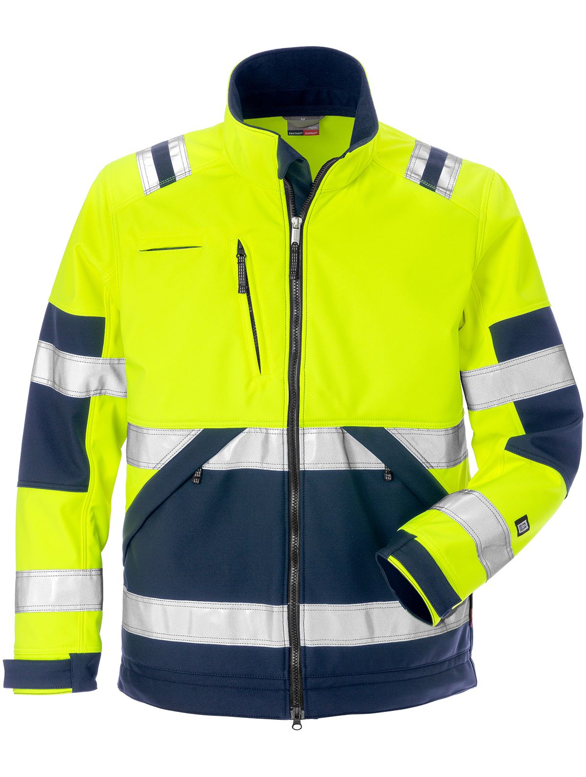 Veste softshell haute visibilité bicolore