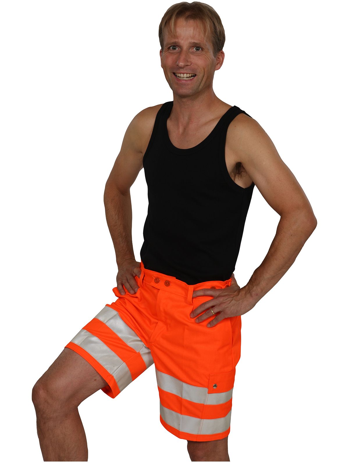 Shorts mit Leuchtstreifen