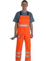 Latzhose mit Leuchtstreifen