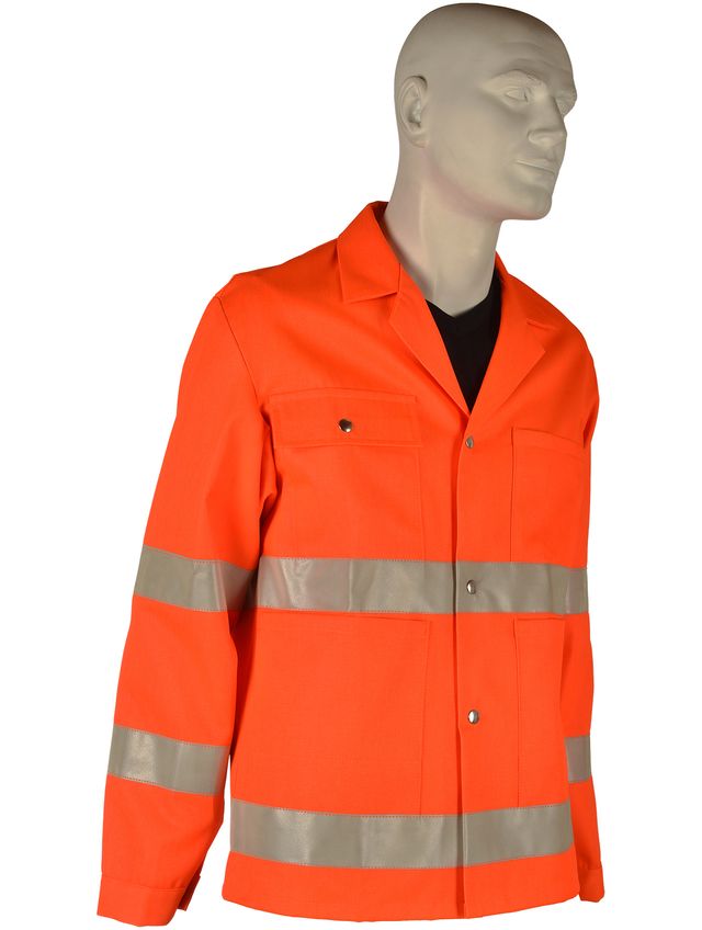 Jacke mit Leuchstreifen