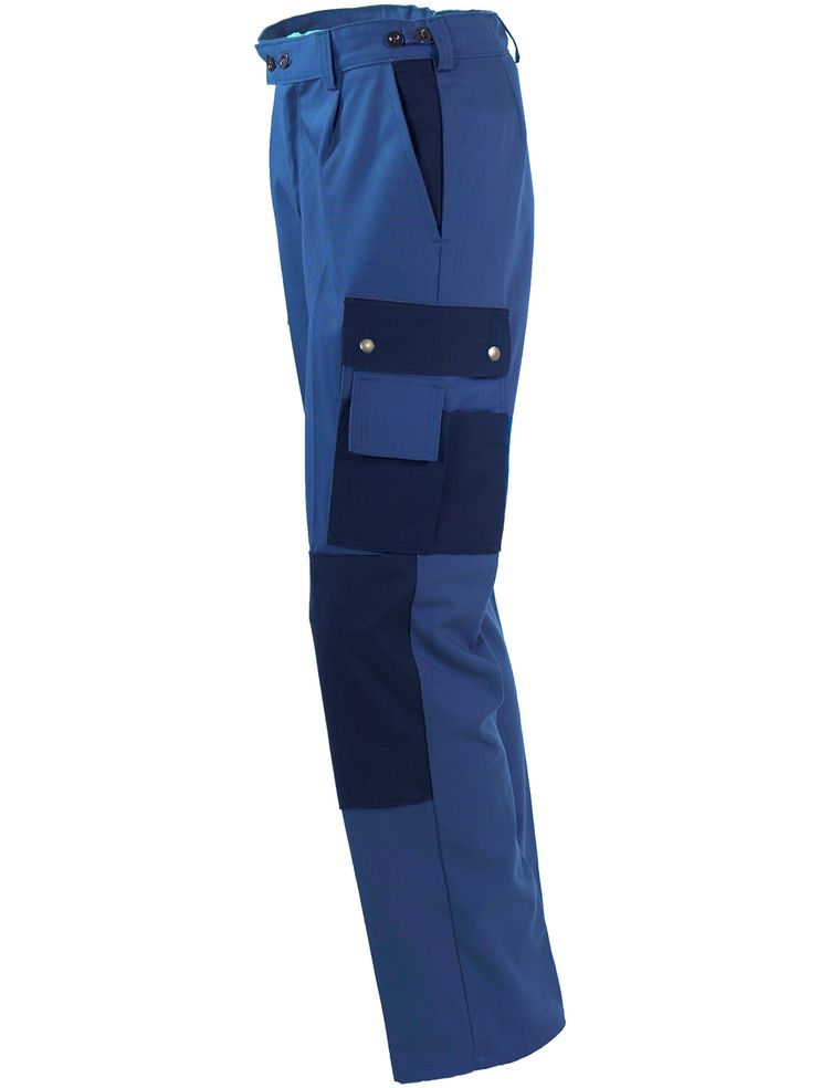 Pantalon de travail avec poche-genoux contraste