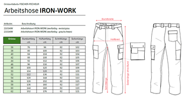 Hose IRON-WORK zweifarbig